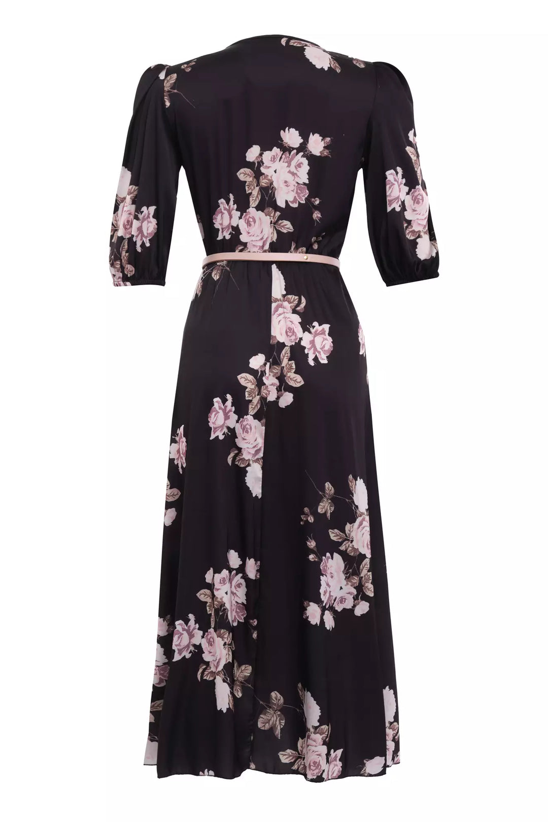 FRV Printed satin short sleeve midi dress - Canton