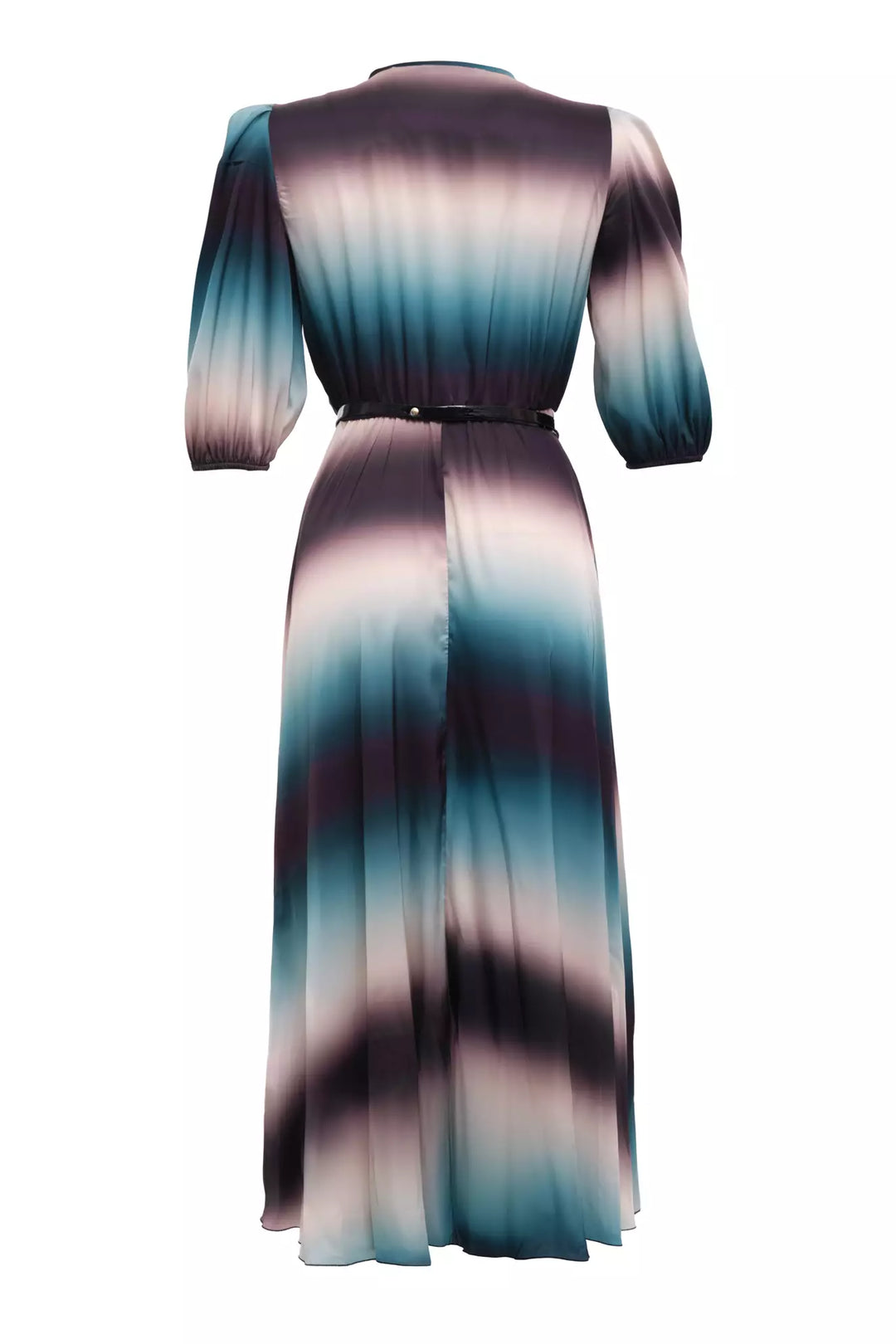 FRV Printed satin short sleeve midi dress - Barendrecht