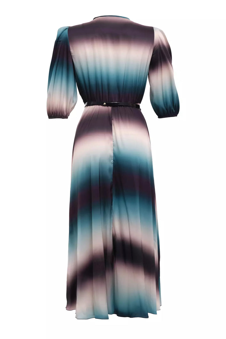 FRV Printed satin short sleeve midi dress - Barendrecht