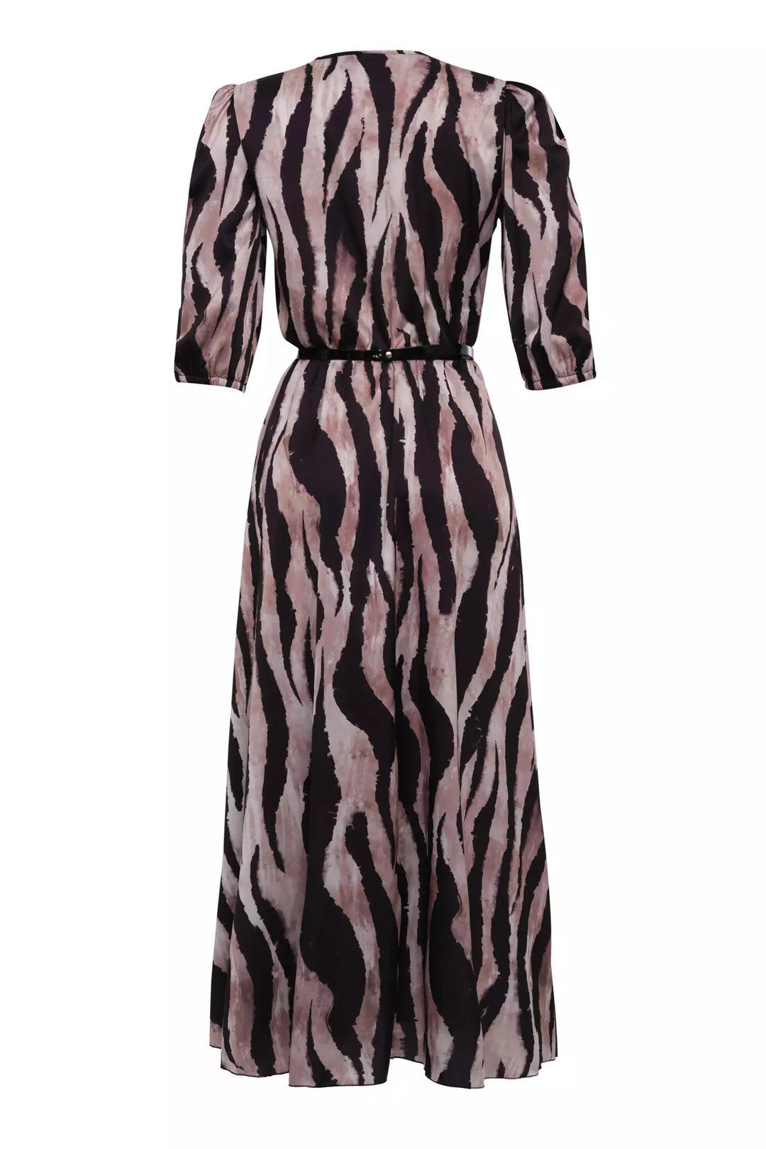 FRV Printed satin short sleeve midi dress - Cape Girardeau