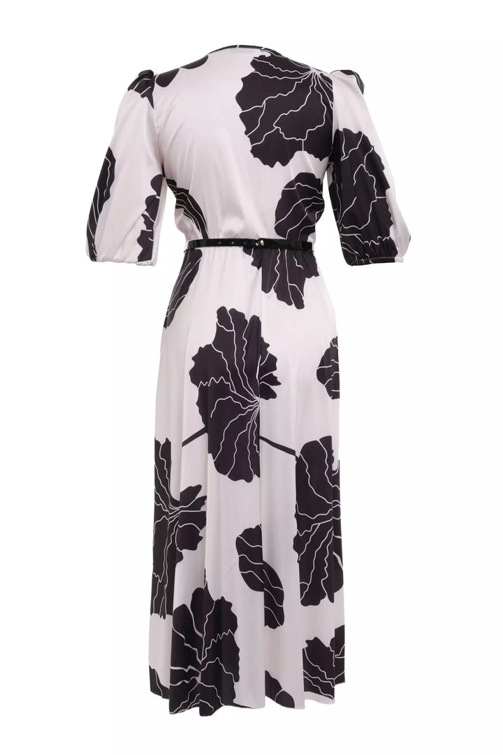 FRV Printed satin short sleeve midi dress - Krasnyi Luch