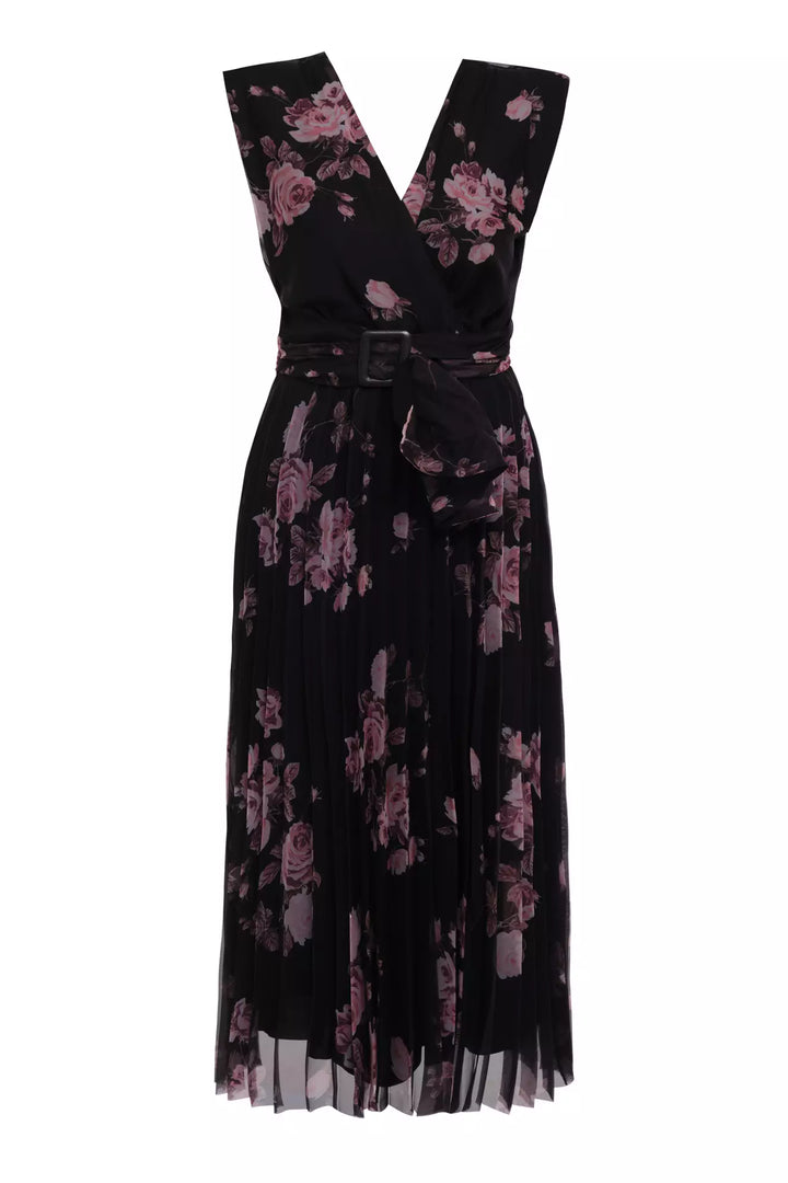 FRV Print d65 chiffon sleeveless midi dress - Guadalupe