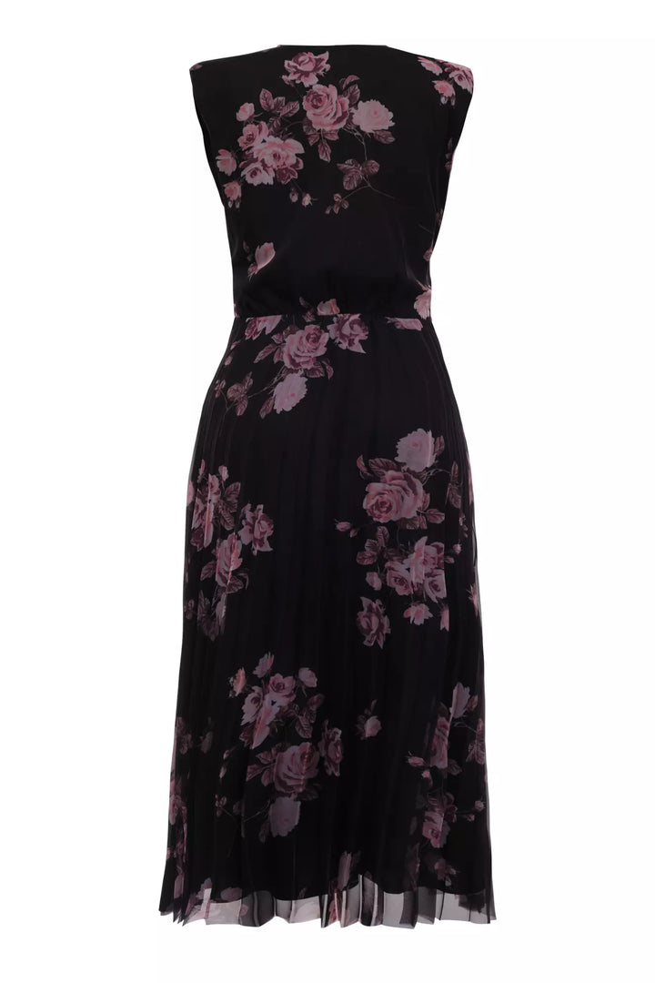 FRV Print d65 chiffon sleeveless midi dress - Guadalupe