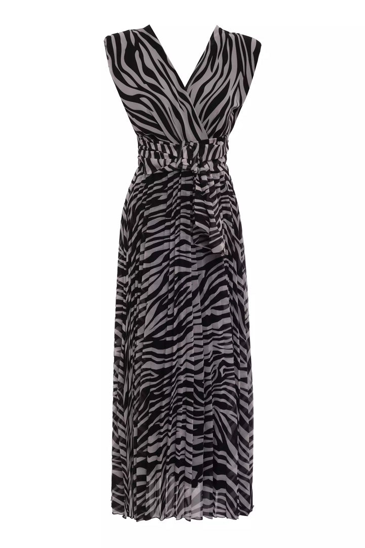 FRV Printed chiffon sleeveless midi dress - Warrington