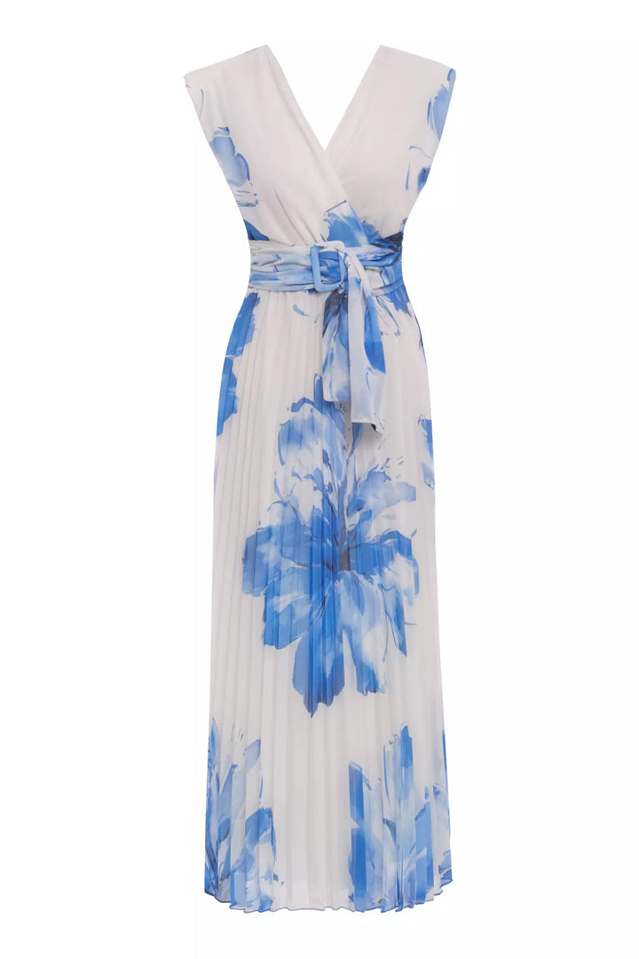 FRV Printed chiffon sleeveless midi dress - Smethwick