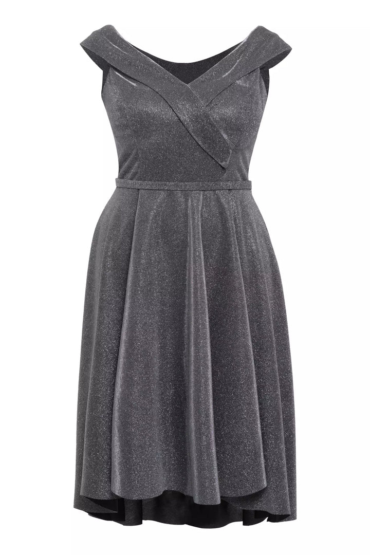 FRV Silver plus size glare sleeveless midi dress - Verona