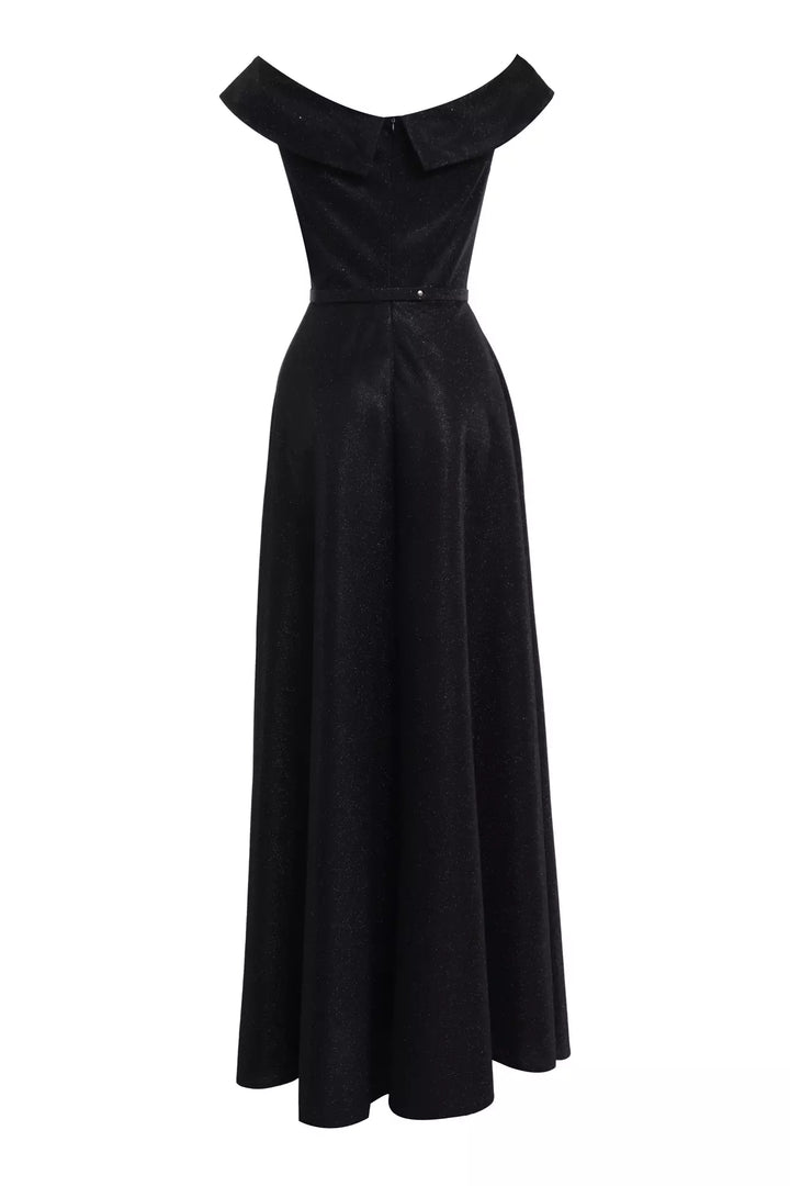 FRV Black glare sleeveless maxi dress - Andover