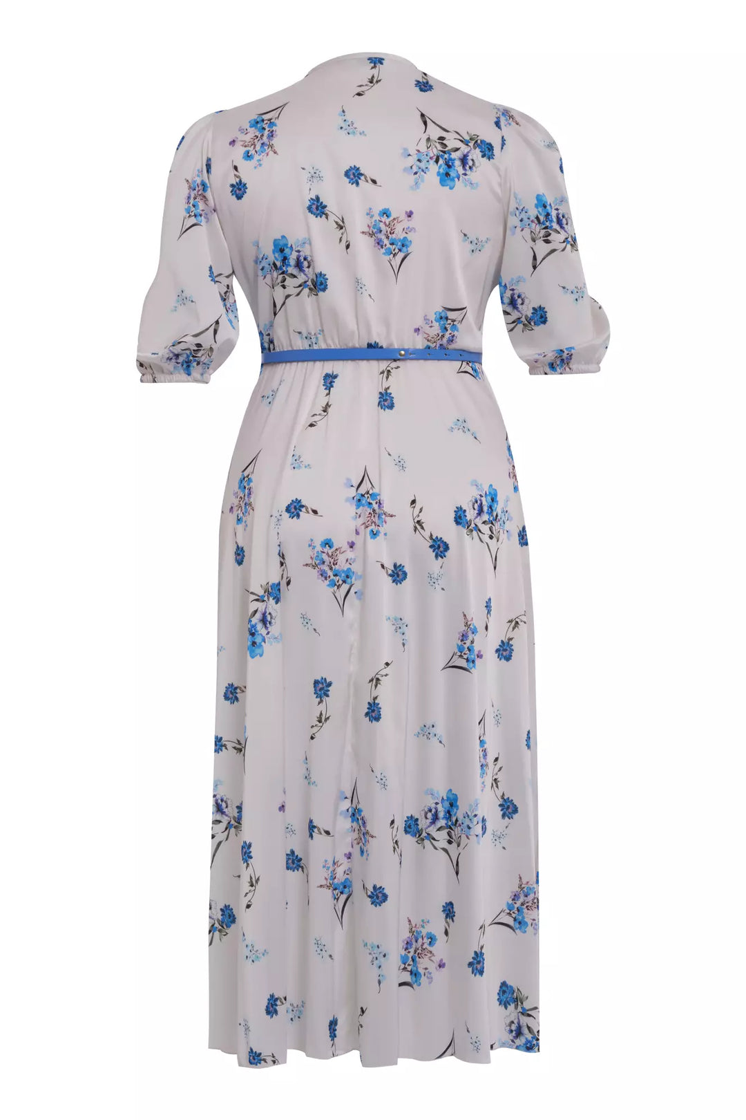 FRV Printed plus size satin short sleeve midi dress - Springfield