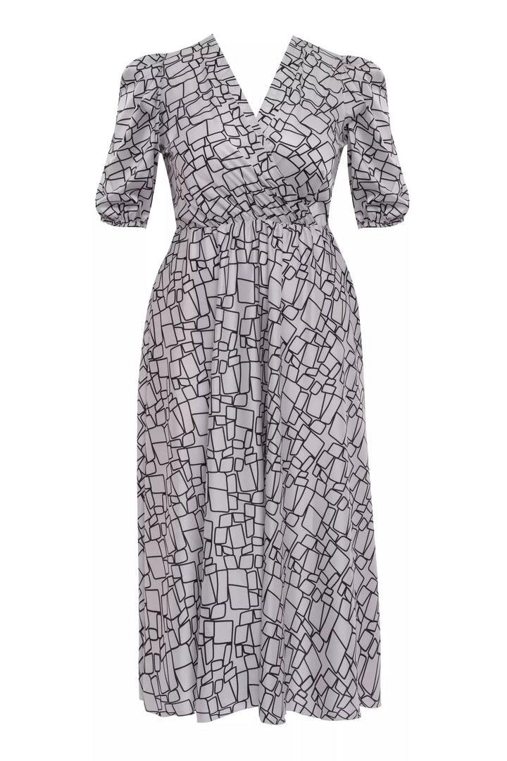 FRV plus size satin short sleeve midi dress - Wunstorf
