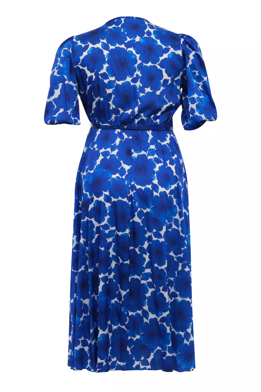 FRV Printed plus size satin short sleeve midi dress - Sankt Augustin
