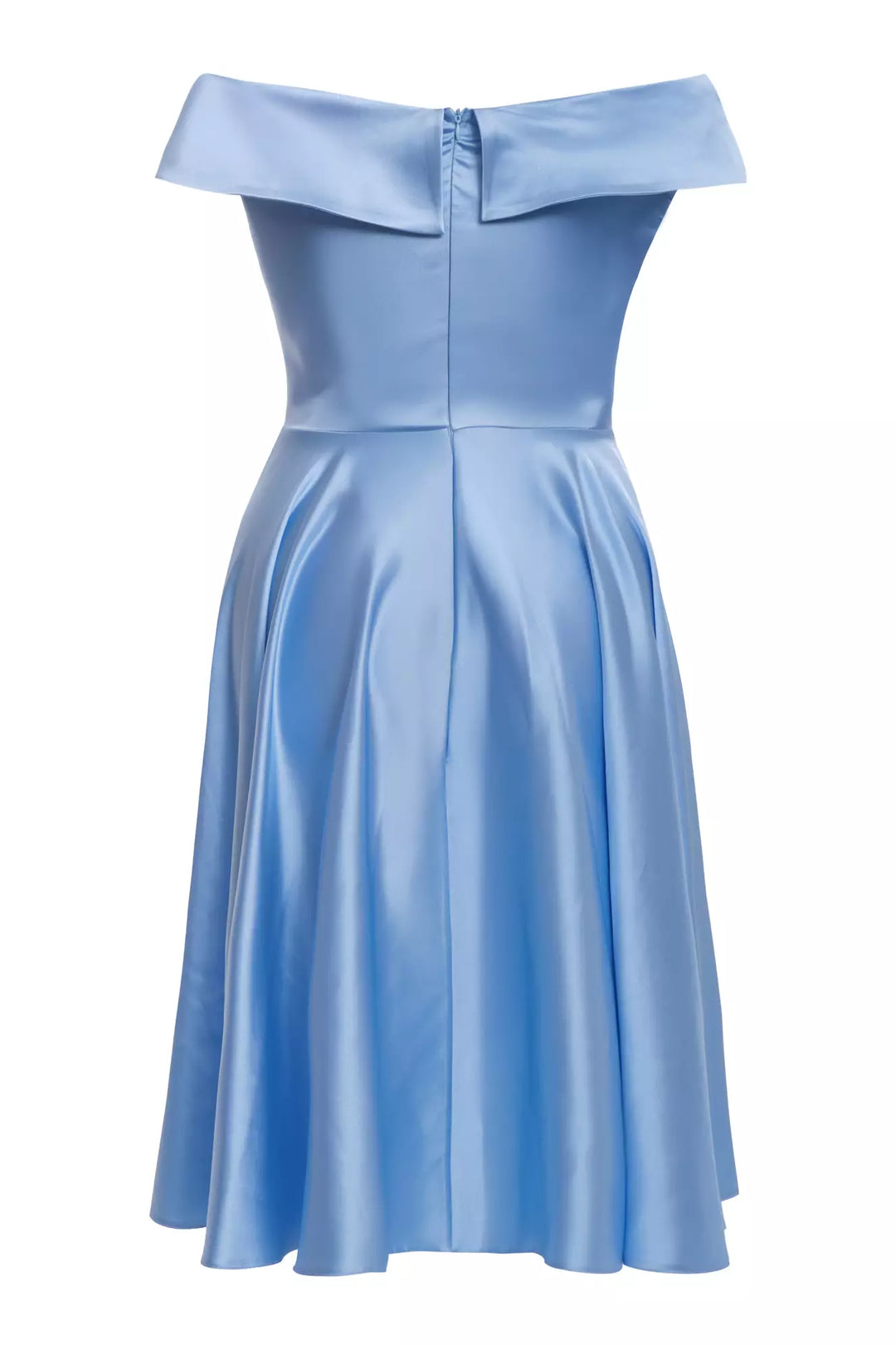FRV Blue plus size satin sleeveless mini dress - Gorinchem