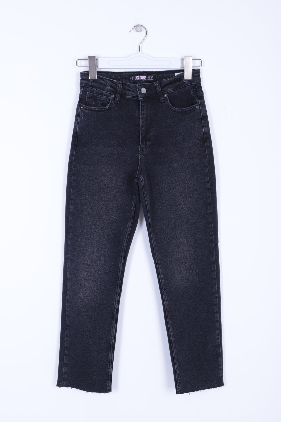XLJ Fringe Ending High Waisted Mom Fit Jean Mixed - Kettering
