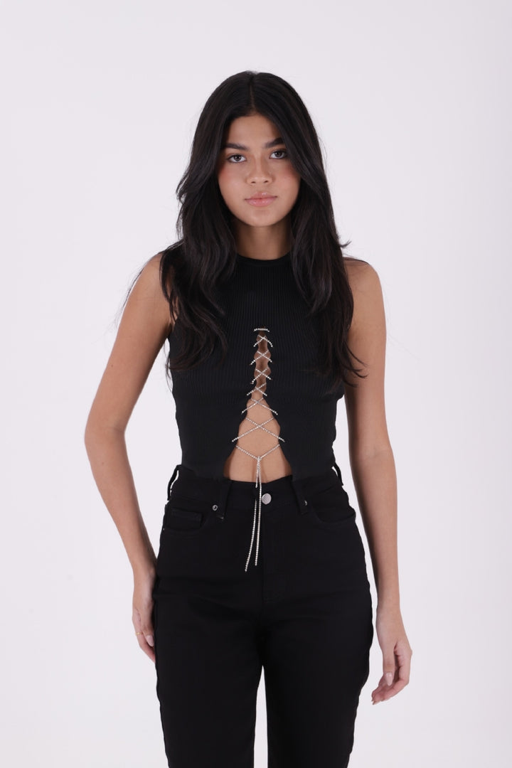 XLJ Fringe Ending High Waisted Mom Fit Jean Mixed - Colonie