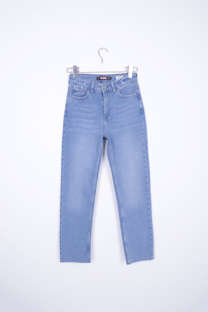 XLJ Fringe Ending High Waisted Mom Fit Jean Mixed - Castellón de la Plana