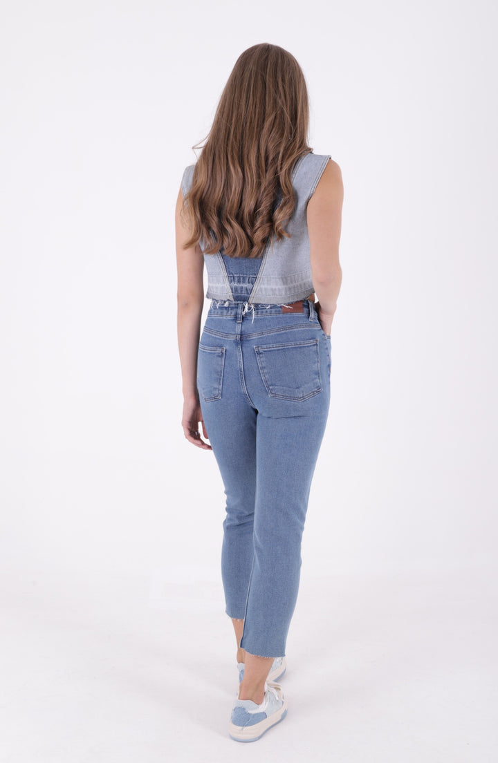 XLJ Fringe Ending High Waisted Mom Fit Jean Mixed - Parla