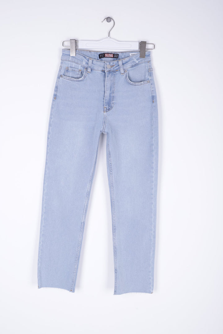 XLJ Fringe Ending High Waisted Mom Fit Jean Mixed - Torrington