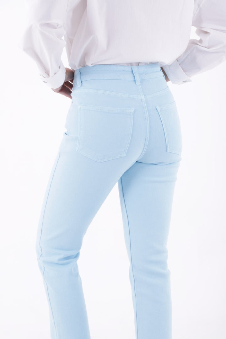 XLJ Fringe Ending High Waisted Mom Fit Jean Mixed - Bagheria
