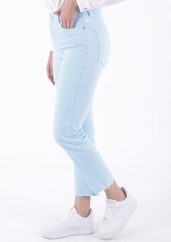 XLJ Fringe Ending High Waisted Mom Fit Jean Mixed - Bagheria
