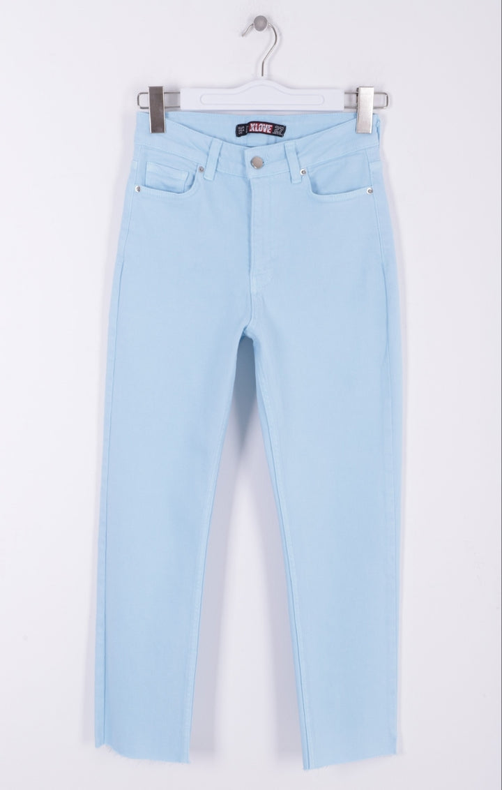 XLJ Fringe Ending High Waisted Mom Fit Jean Mixed - Bagheria