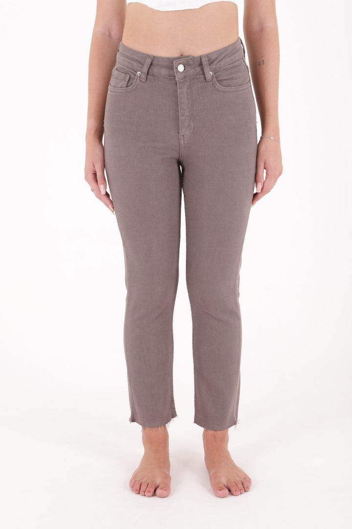 XLJ Fringe Ending High Waisted Mom Fit Jean Mixed - Baranavichy
