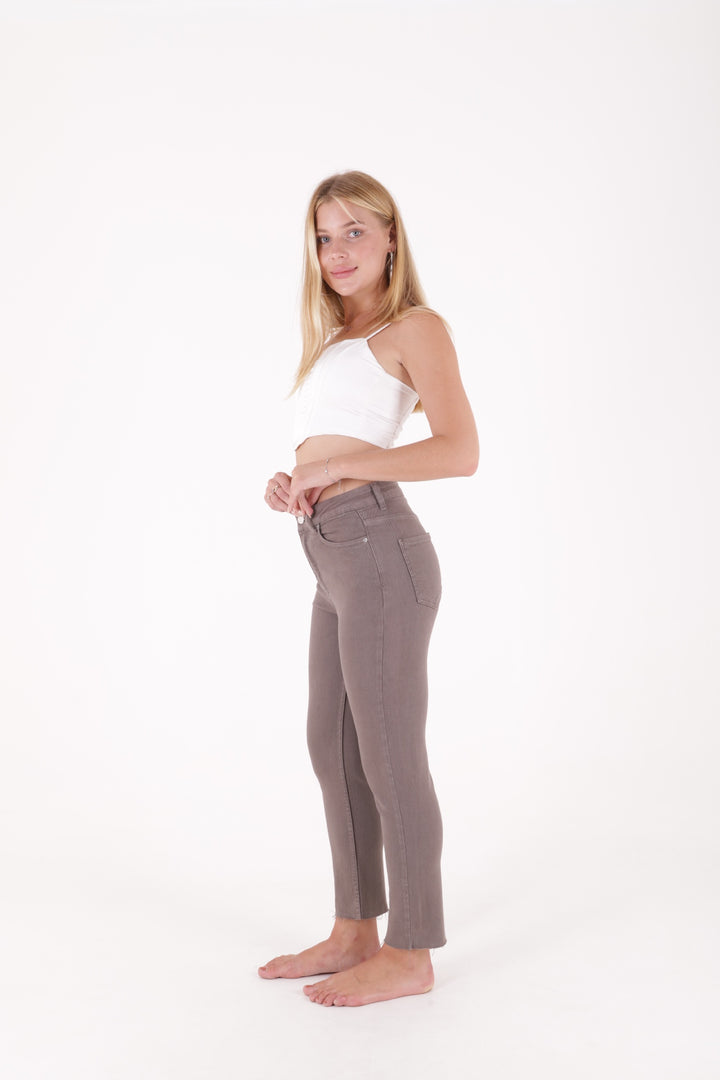 XLJ Fringe Ending High Waisted Mom Fit Jean Mixed - Baranavichy