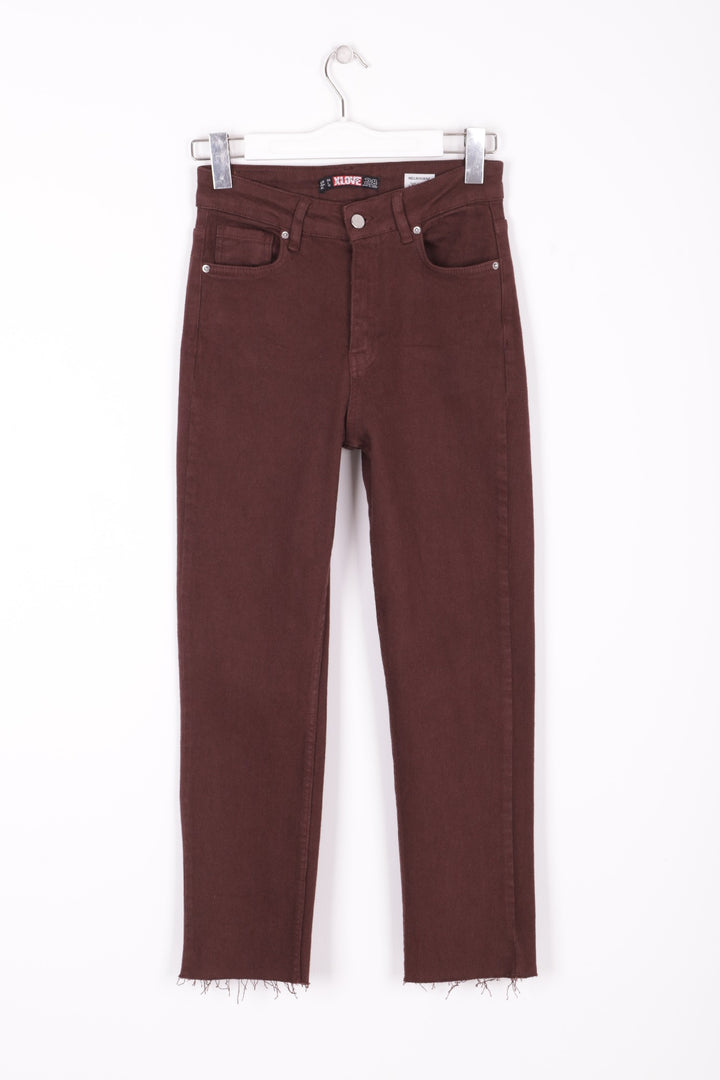 XLJ Fringe Ending High Waisted Mom Fit Jean Mixed - Mount Prospect