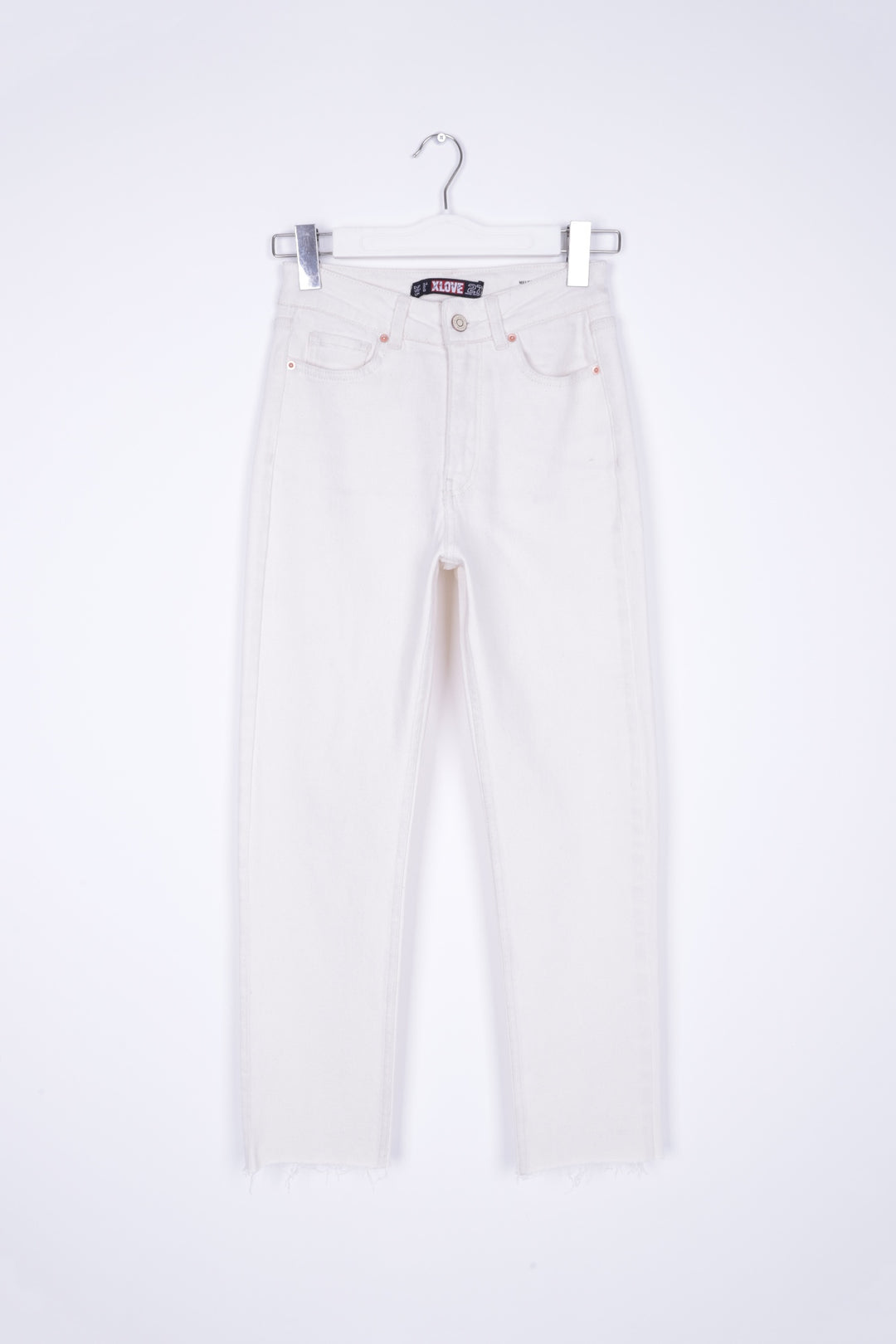 XLJ Fringe Ending High Waisted Mom Fit Jean Mixed - West Lafayette
