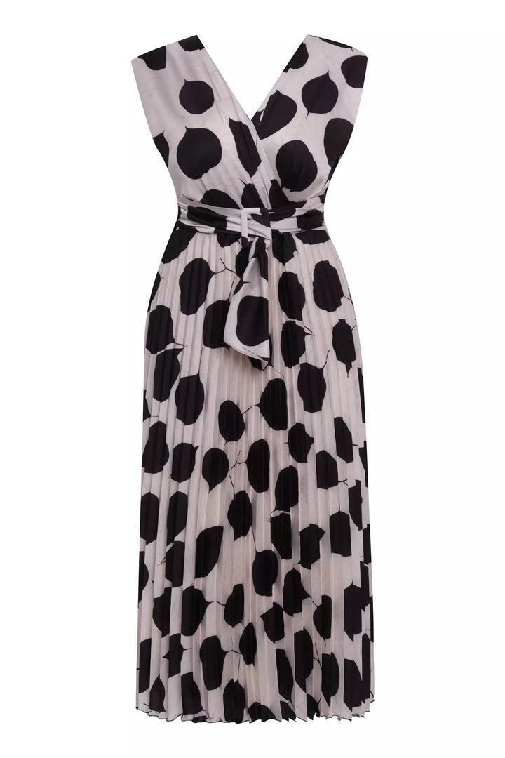FRV Printed plus size satin sleeveless mini dress - Corona