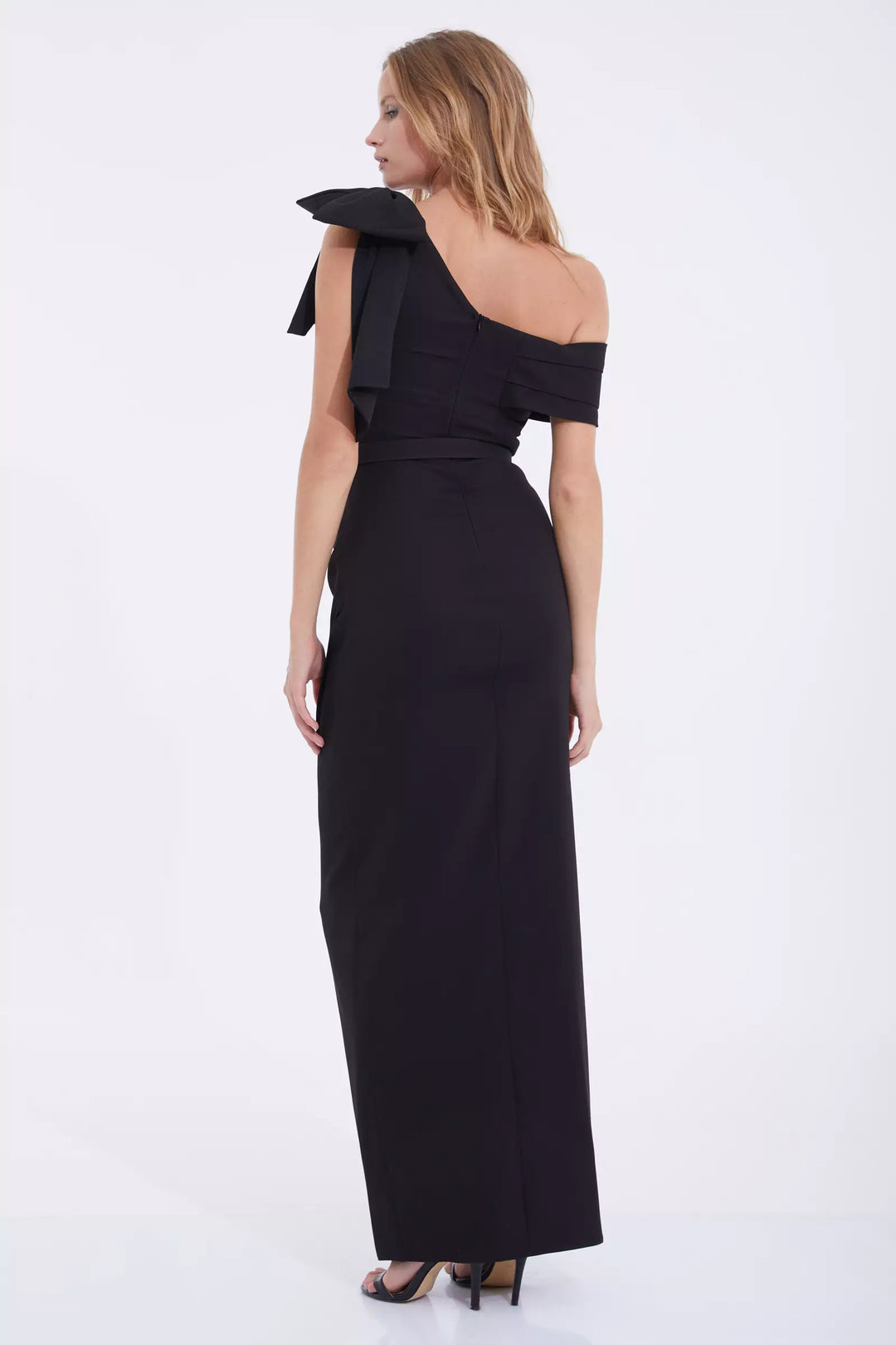 FRV Black crepe sleeveless maxi dress - Reno
