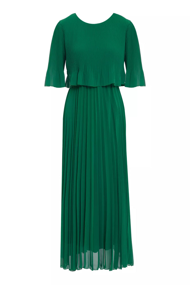 FRV Green chiffon short sleeve midi dress - Venice
