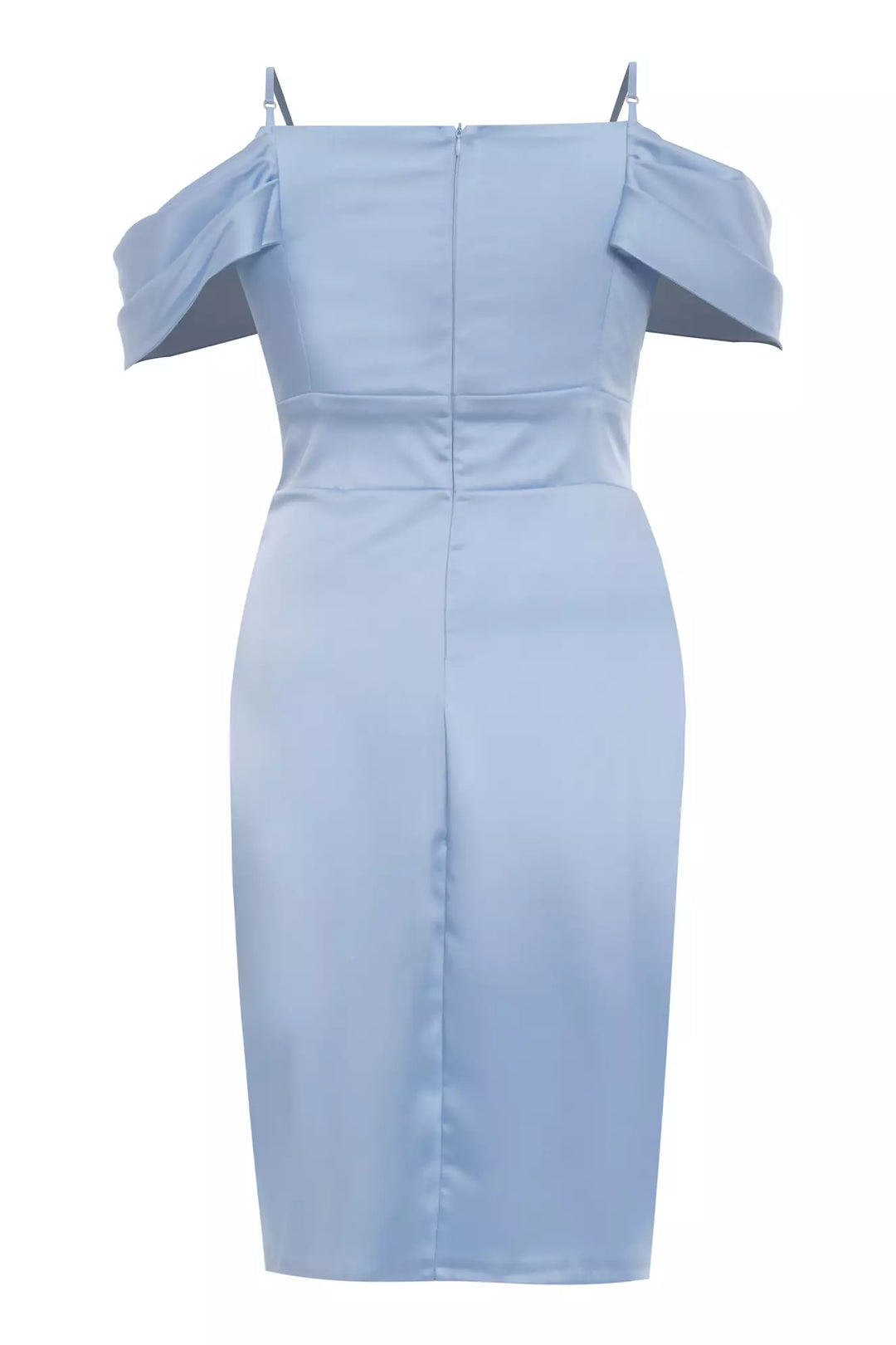 FRV Blue plus size satin sleeveless mini dress - Turnhout