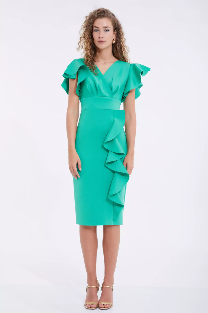FRV Green dolphin sleeveless midi dress - Piedras Negras