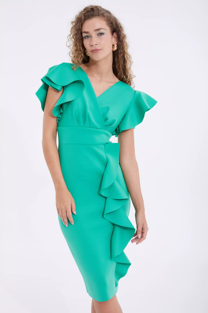 FRV Green dolphin sleeveless midi dress - Piedras Negras