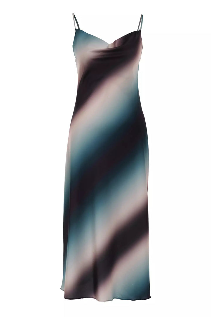 FRV Printed satin sleeveless midi dress - Beaumont