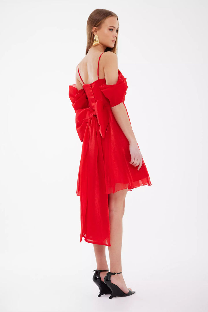 FRV Red tulle sleeveless mini dress - Cupertino