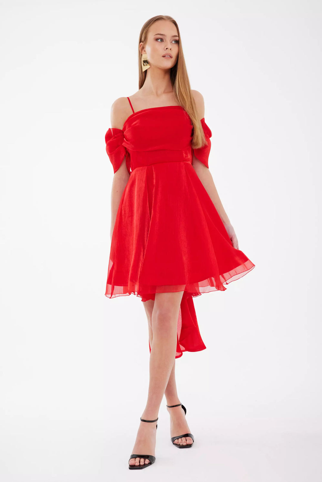 FRV Red tulle sleeveless mini dress - Cupertino