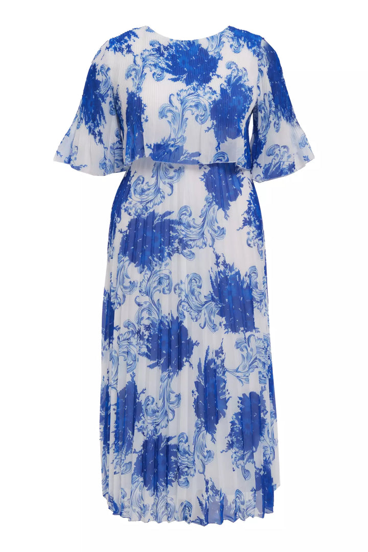 FRV Printed plus size chiffon short sleeve midi dress - Krems an der Donau
