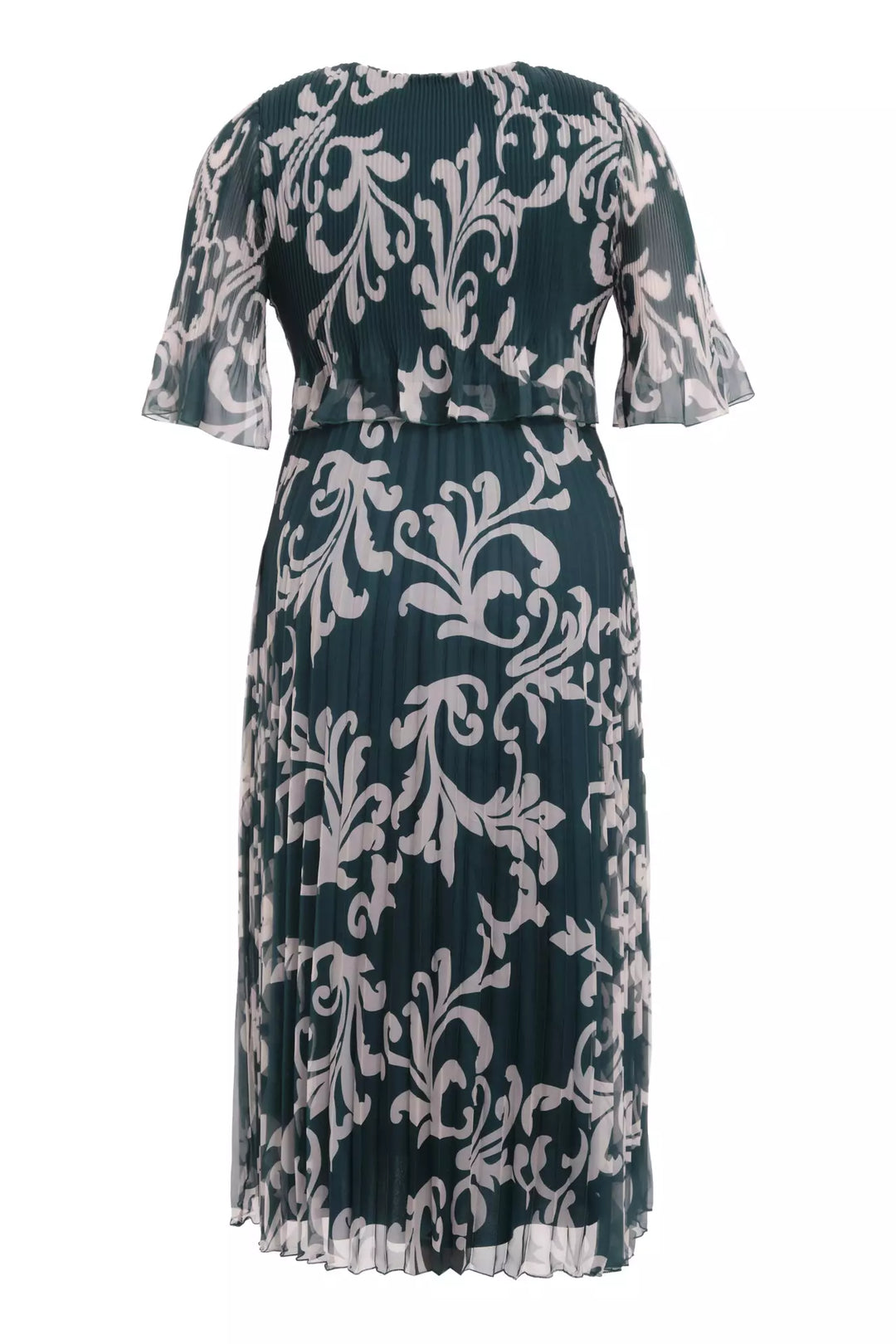 FRV Printed plus size chiffon short sleeve midi dress - Villingen-Schwenningen