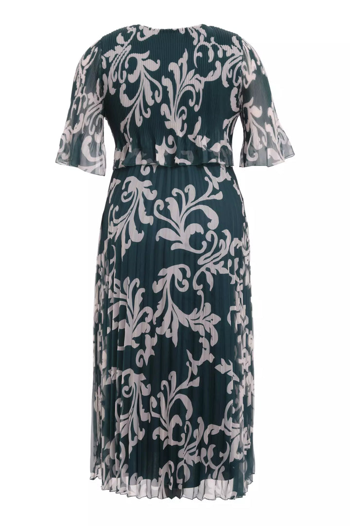 FRV Printed plus size chiffon short sleeve midi dress - Villingen-Schwenningen