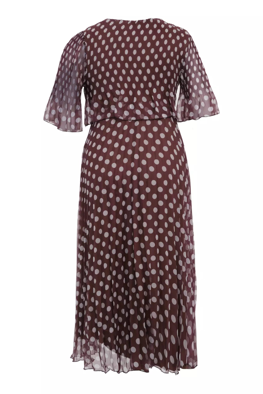 FRV Printed plus size chiffon short sleeve midi dress - Vancouver