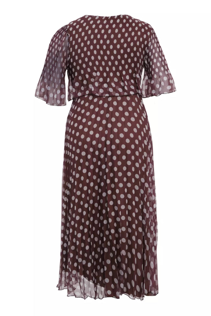 FRV Printed plus size chiffon short sleeve midi dress - Vancouver