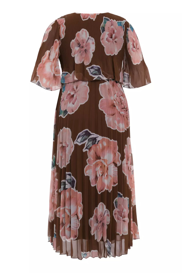FRV Printed plus size chiffon short sleeve midi dress - Boucherville