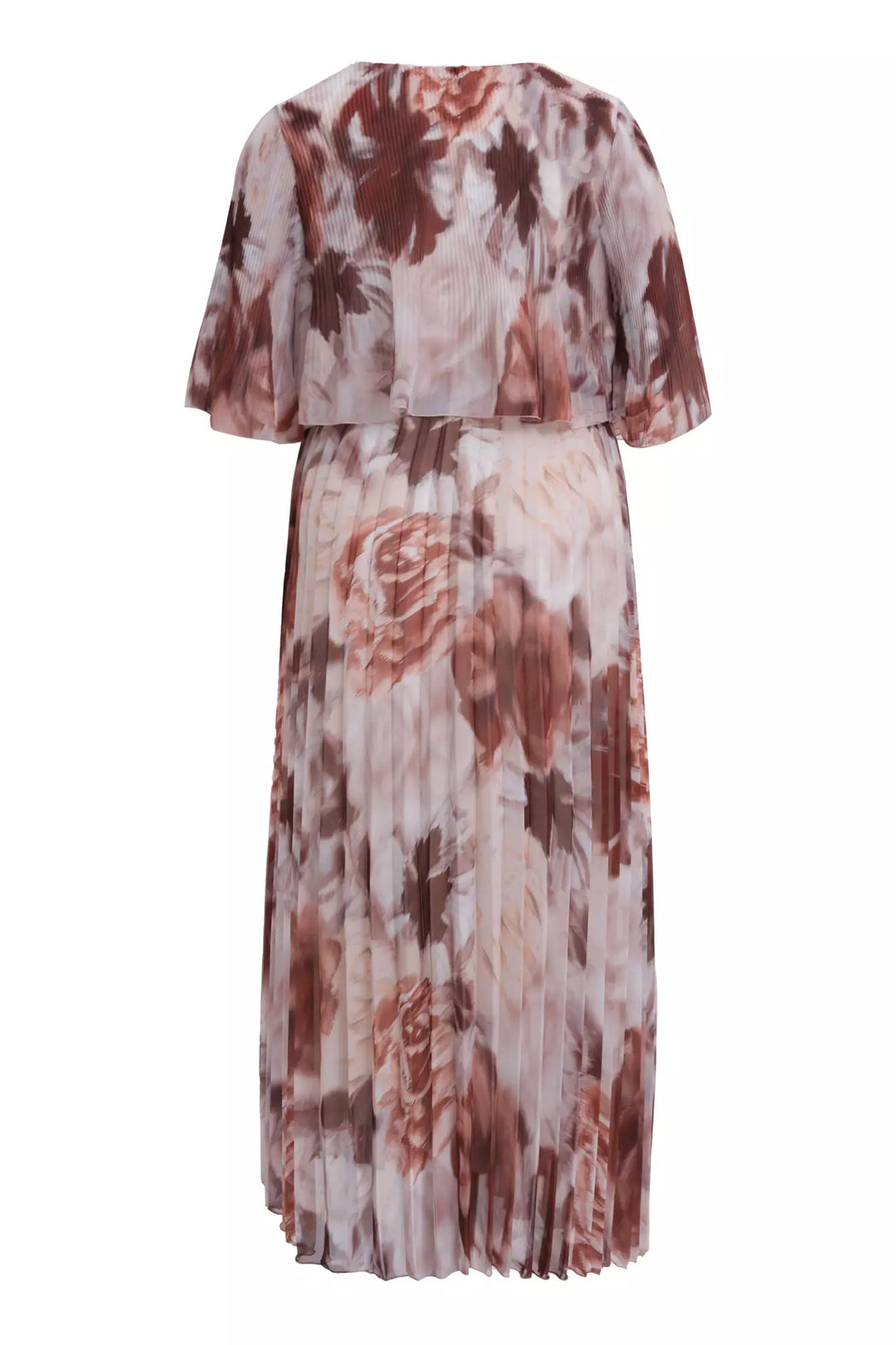 FRV Printed plus size chiffon short sleeve midi dress - Celaya