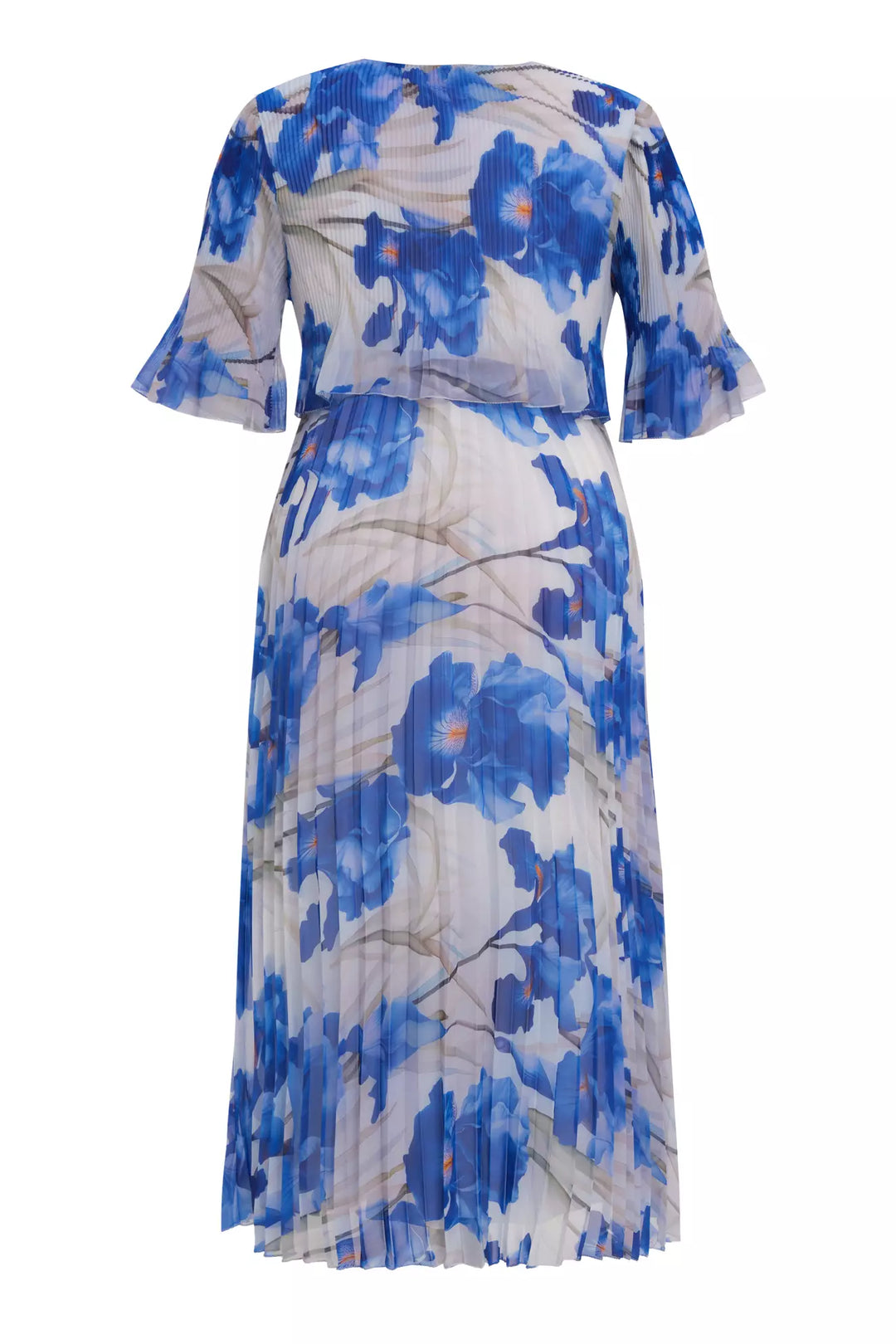 FRV Printed plus size chiffon short sleeve midi dress - Livry-Gargan
