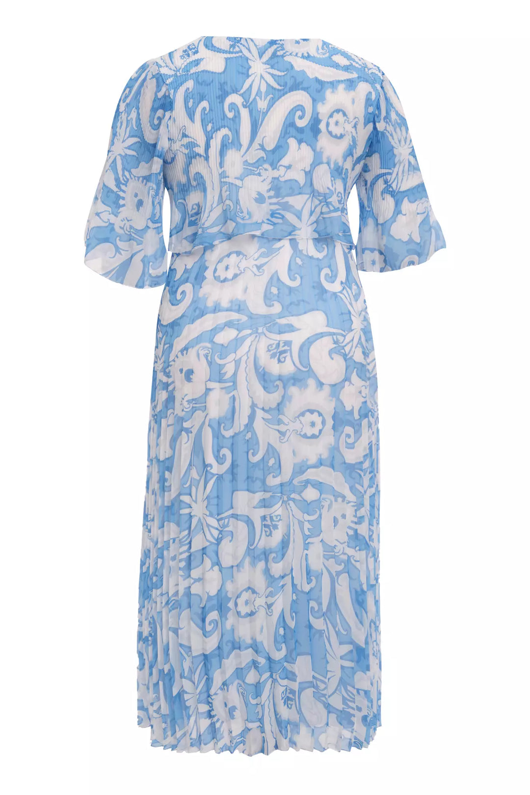 FRV Printed plus size chiffon short sleeve midi dress - Altamura