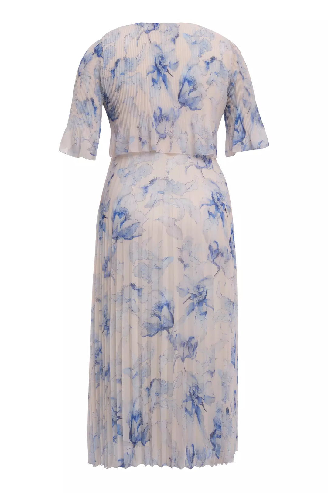 FRV Printed plus size chiffon short sleeve midi dress - Lauderhill