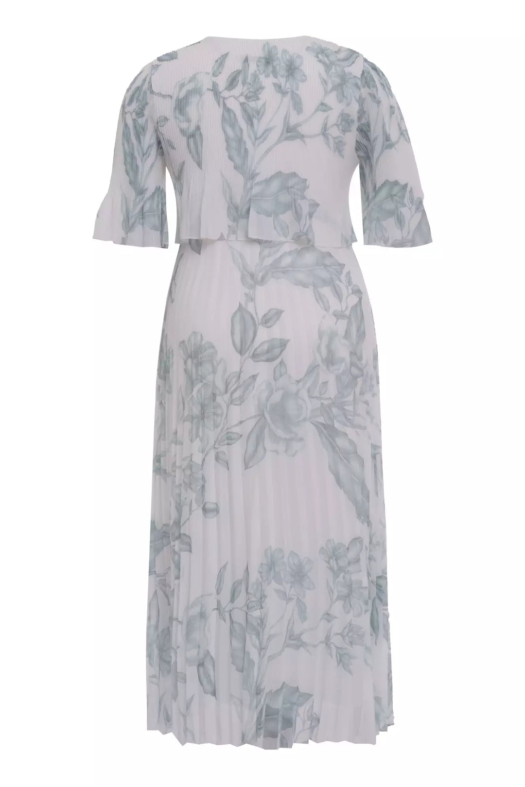 FRV Printed plus size chiffon short sleeve midi dress - Backnang