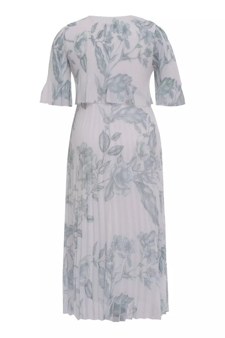 FRV Printed plus size chiffon short sleeve midi dress - Backnang