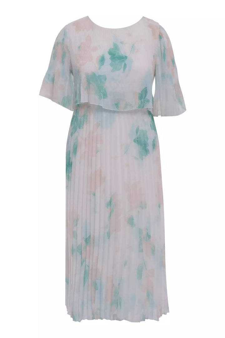 FRV Printed plus size chiffon short sleeve midi dress - Ingolstadt