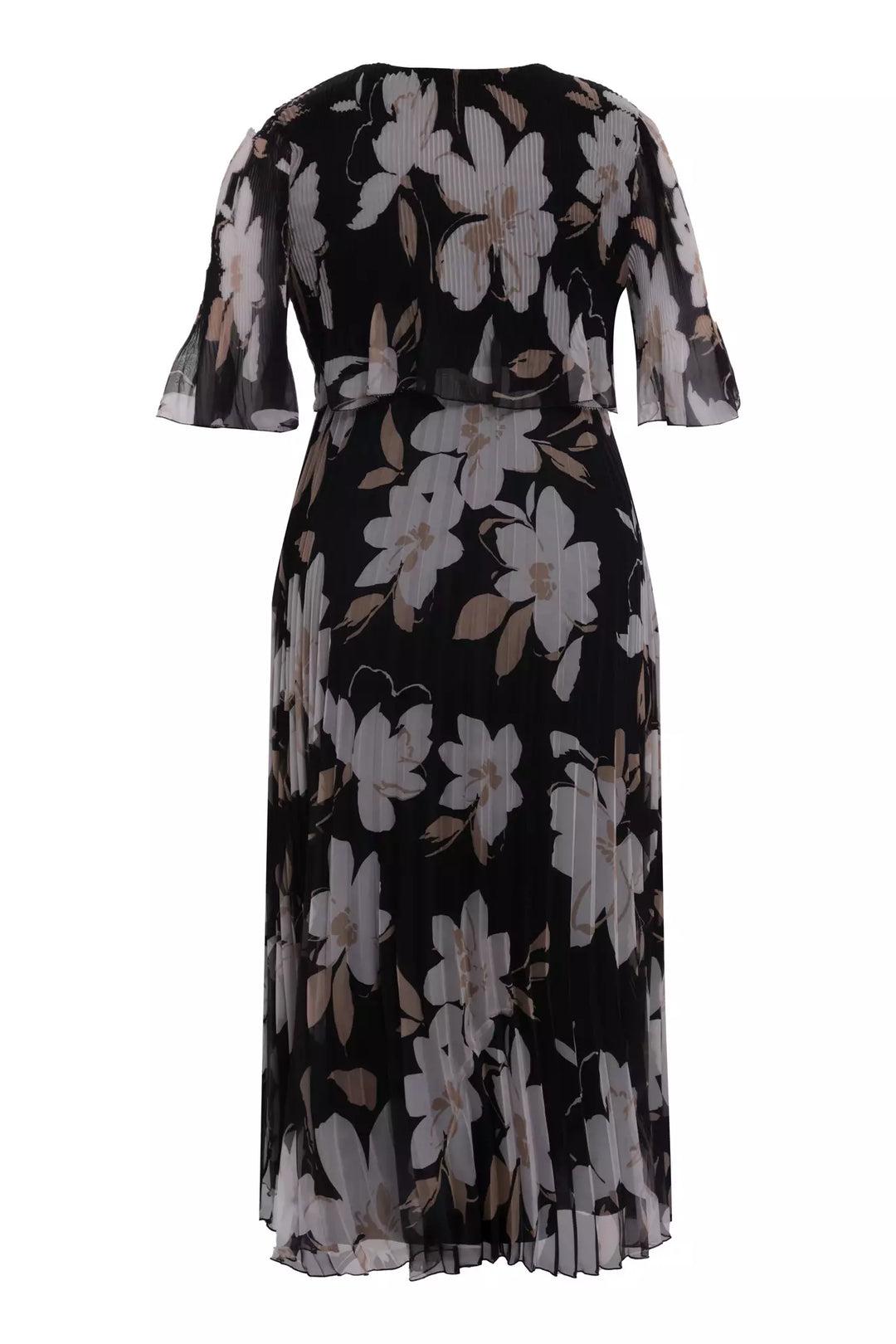 FRV Printed plus size chiffon short sleeve midi dress - Spokane Valley